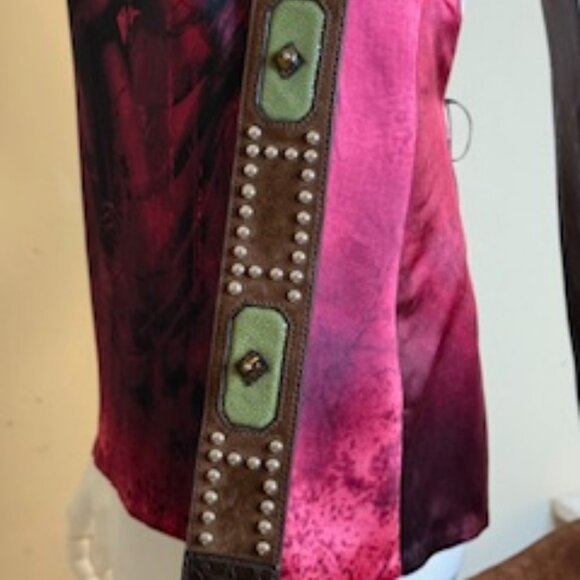 Prada Suede brown with alligator straps, messenger, shoulder bag, vintage - Picture 6 of 16